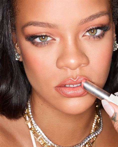 rihanna with lipstick on